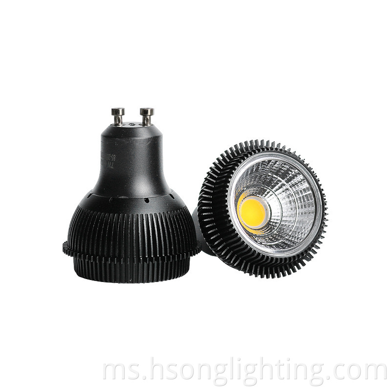 Die Cast Aluminium Memfokuskan Perlindungan Mata LED Spot GU10 LED mentol MR16 Lampu tempat LED